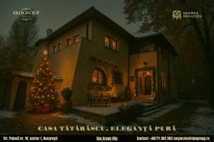 Poveste de Craciun în atmosfera anilor ’30: magia sărbătorilor la fosta Casă Tătărăscu, azi Eko Group Vila