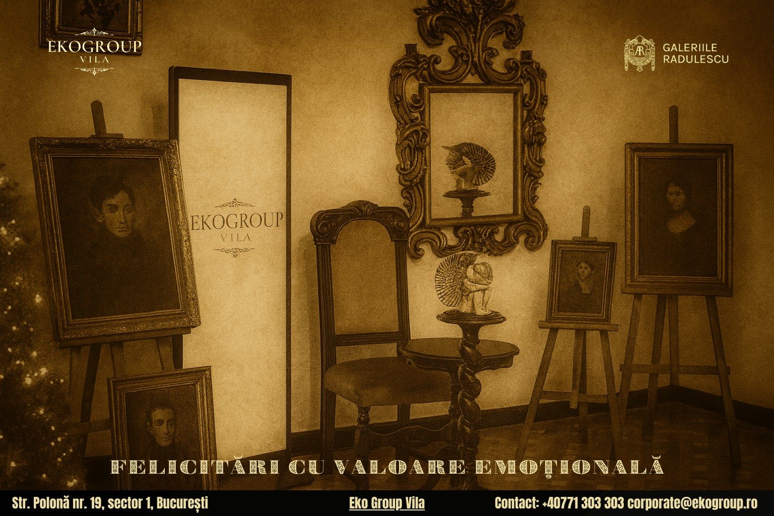 Urări de Crăciun inspirate din perioada interbelică în cadrul evenimentului Crăciunul anilor ’30 găzduit de Eko Group Vila